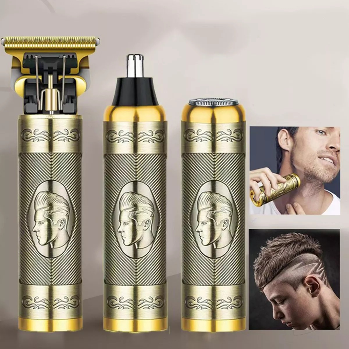 Afeitadora Multifuncional 3 En 1 dorada